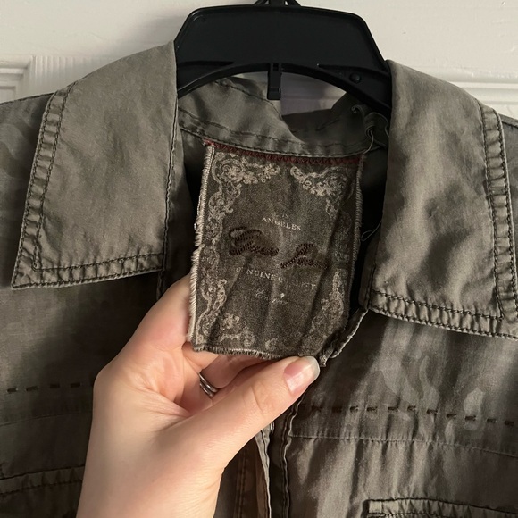 Guess Jeans Cargo Mini Dress in Olive Green - Picture 2 of 8